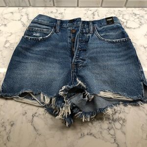 Abercrombie & Fitch Natural Rise Denim Short